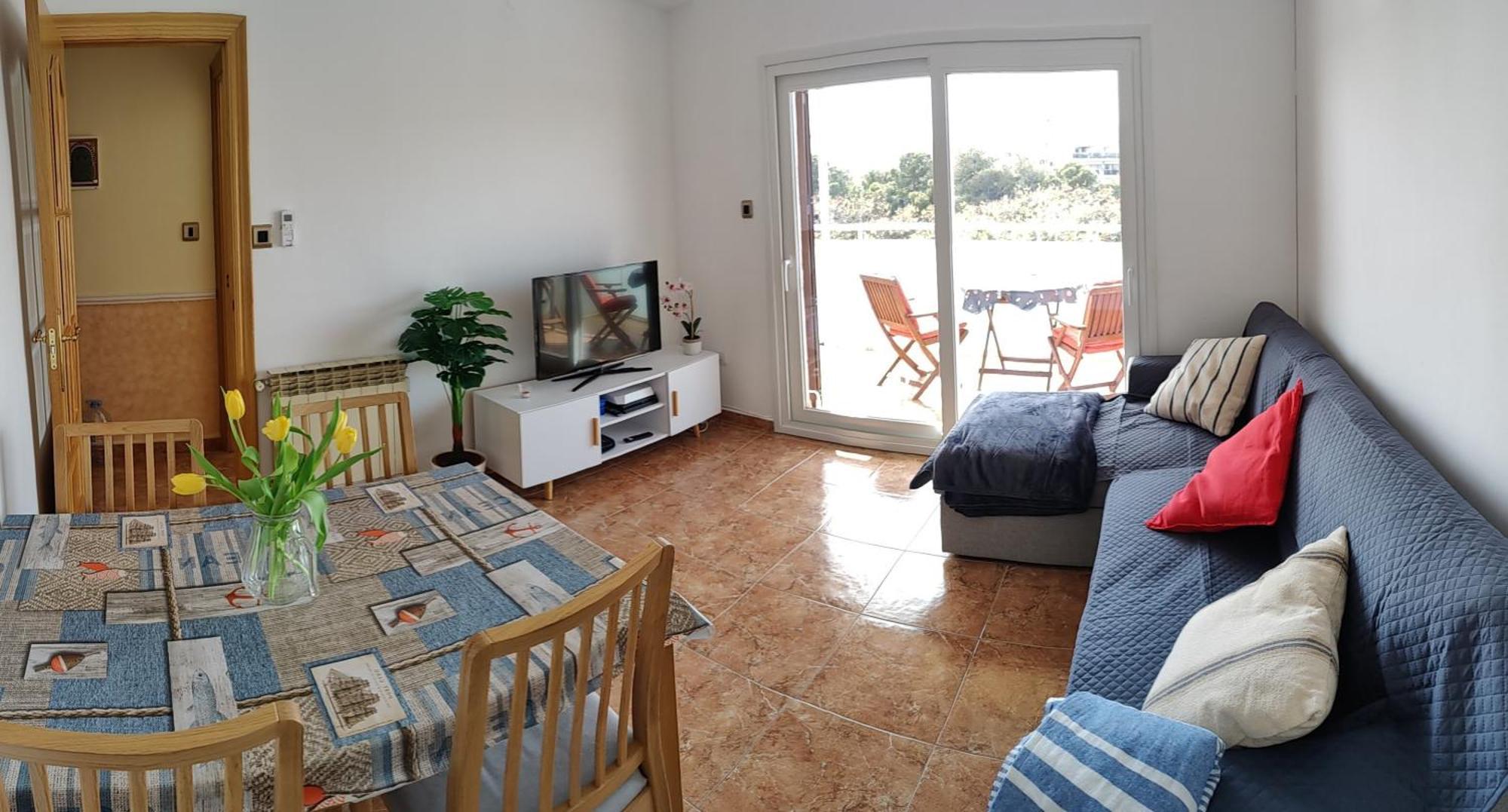 Sunny Flat With Balcony And Sea Views Apartment กัมบริลส์ ภายนอก รูปภาพ